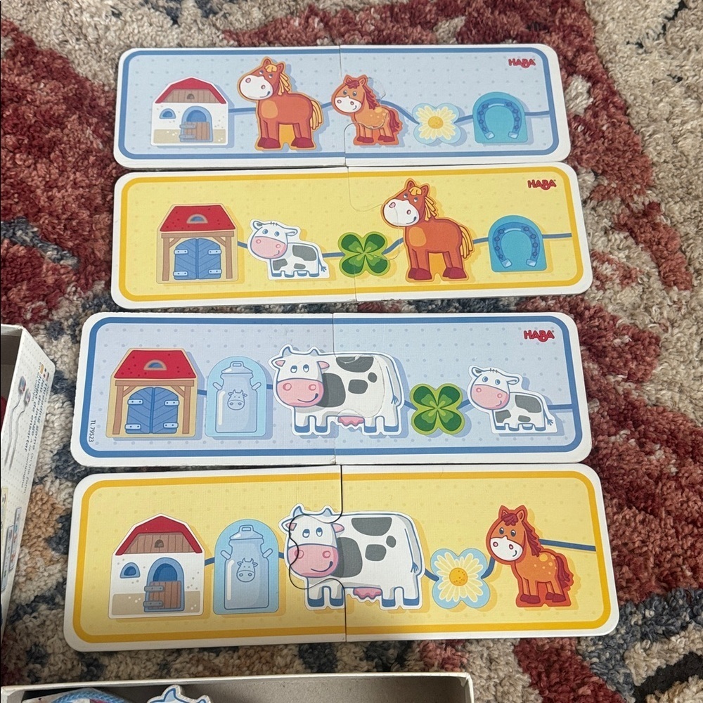 HABA Made in Germany STEM Beading Lacing Farm Animals 1.5 yrs + - Picture 3 of 5